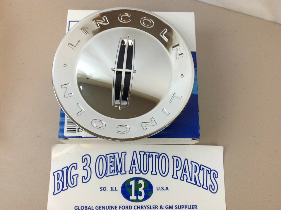 2008 2009 年 2010 年林肯领航员铬合金轮毂中心轮毂盖原始设备制造商全新 — 第 2/3 张图片
