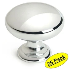 *25 Pack* Cosmas Cabinet Hardware Polished Chrome Knobs - #4950CH