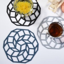 1PC Hollow Out Solid Pot Cup Mat Nordic Style Heat Insulation Coaster Non-slip