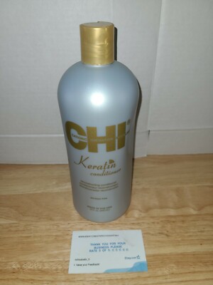 CHI Keratin Conditioner 32oz Cationic Hydration Interlink (Paraben Free) 