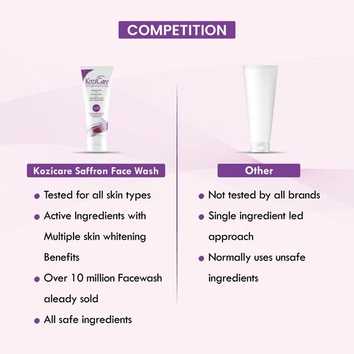 Kozicare Skin Brightening Facewash (100ml) for Glowing Skin Reduce Dark Spot - Picture 5 of 5