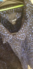 Bar lll Long Sleeve Black Blue Dress Shirt