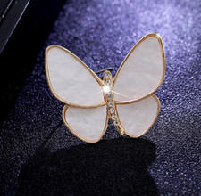 Vintage Art Nouveau Style Fairy Butterfly Brooch Pin Pendant Luxery Jewelry