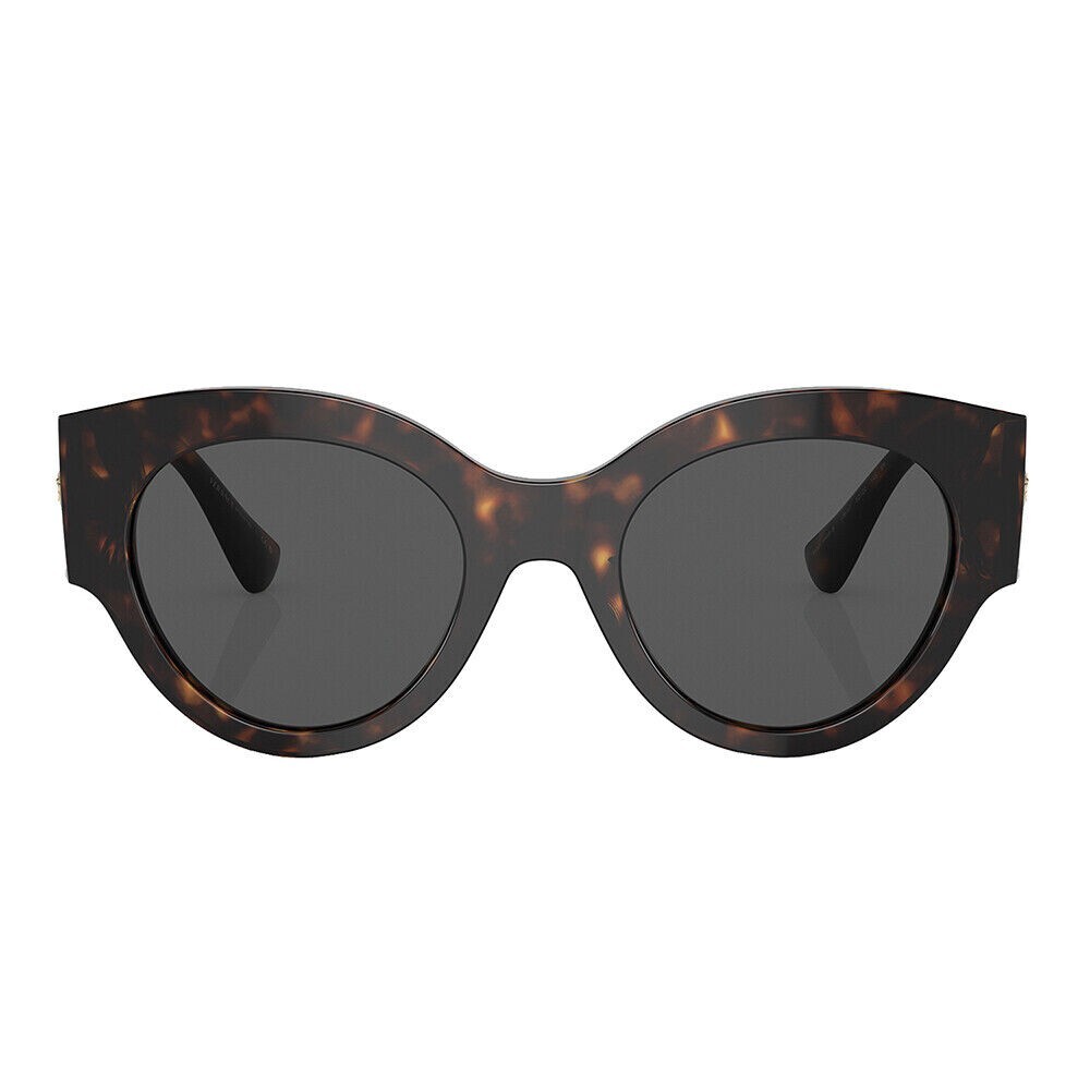 Versace VE 4438B 108/87 Dark Havana Plastic Round Sunglasses  display picture 3