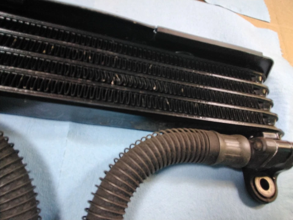 1984-1990 Yamaha FJ1100 1200 OEM Oil Cooler & Lines Nice! FJ 1100 FJ1200  - Image 4 of 4