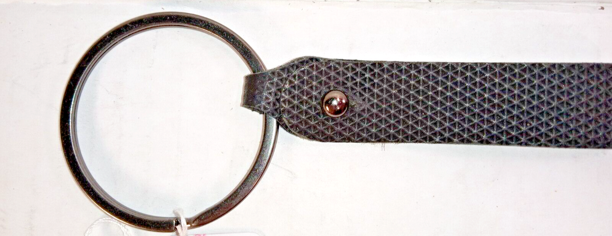 All Leather ~ Hand made ~ Xtra Large KEY RING - Belt Keeper SnapOn