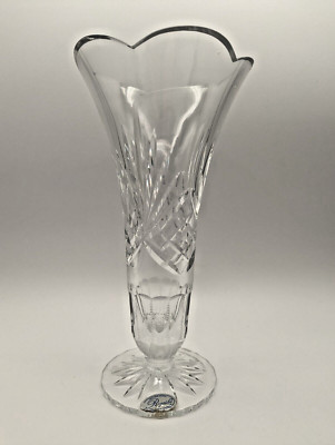 Rogaska Richmond Flower Vase Full Lead Crystal Hand Made in Yugoslavia