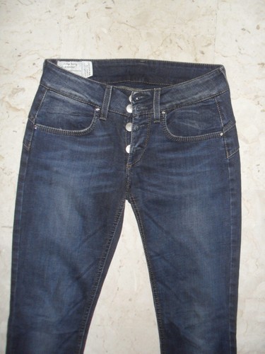 JEANS LIU JO BOTTOM UP Tg. 28 IN DENIM STRECH APPLICAZIONI DI STRASS - Foto 5 di 24