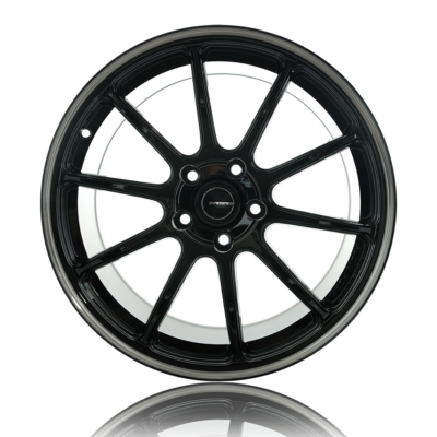 アールタイプ3 Superspeed RF03RR 18x9.5 5x120 +38 Gloss Black w/Machined Lip