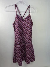 Tail Tennis Sun Dress Women’s Size Small Multi Stripe Spaghetti Strap