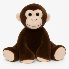 Fiesta Comfies Brown Monkey 7.5in Sitting Bean Bag Plush Toy Animal Cute
