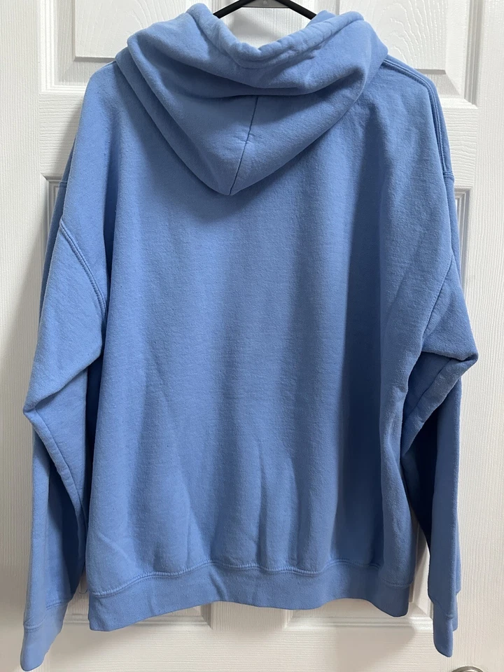 Sudadera con capucha Elephant Lacrosse para mujer grande azul claro Foto 2 de 4