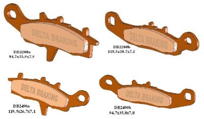 Bremsbeläge Vorne Kawasaki KFX 450R     (2260/2490)