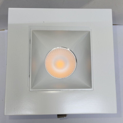 WAC Lighting R4FSDT-930-WT LED Flush - White FQ 4'' Square Downlight Trim