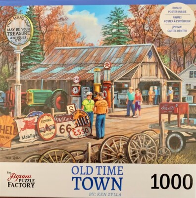 Signs of the Times Old Time Town 1000 Piece Jigsaw Puzzle Leap