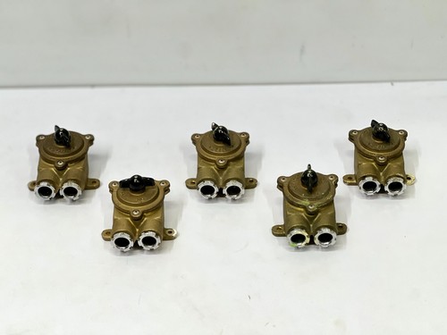 Menge 5 Daeyang Vintage Messing Drehschalter & Steckdose - Marine Industrie, Korea