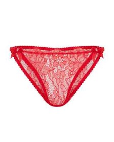 AGENT PROVOCATEUR SOLD OUT RED LORNA LACE BRIEF 4 LARGE UK 12 BNWT RRP &pound;100