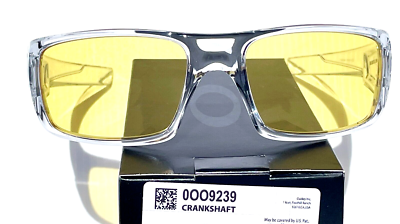 NEW Oakley CRANKSHAFT Shiny Clear with Galaxy Yellow Amber