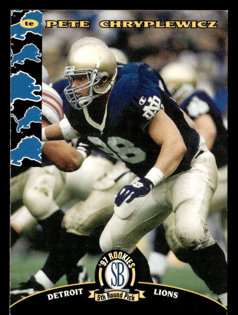 Pete Chryplewicz 1997 Score Board NFL Rookies Card #83 Notre Dame