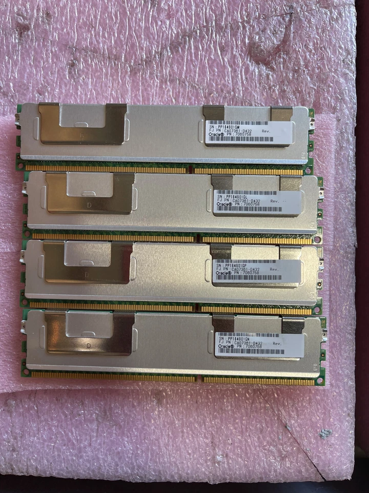 Oracle Fujitsu 7105507 128GB kit (4 x 32GB 7060758 Oracle original DIMMS) - Image 2 of 2