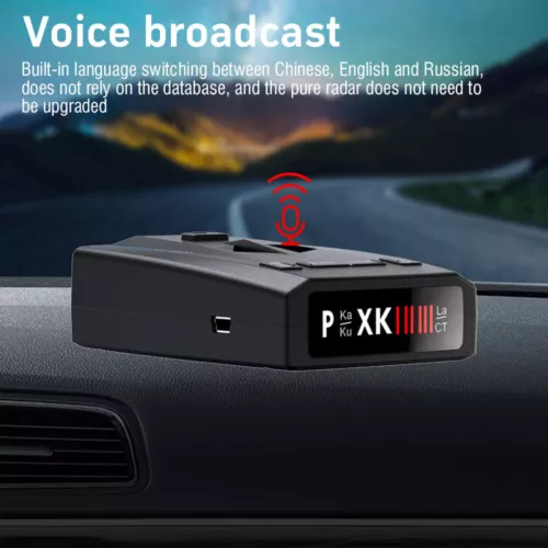 360° Vollband Auto Laser Radar Geschwindigkeitsdetektor Kamera Sprachalarm Anti Polizei Kit - Bild 8 von 10