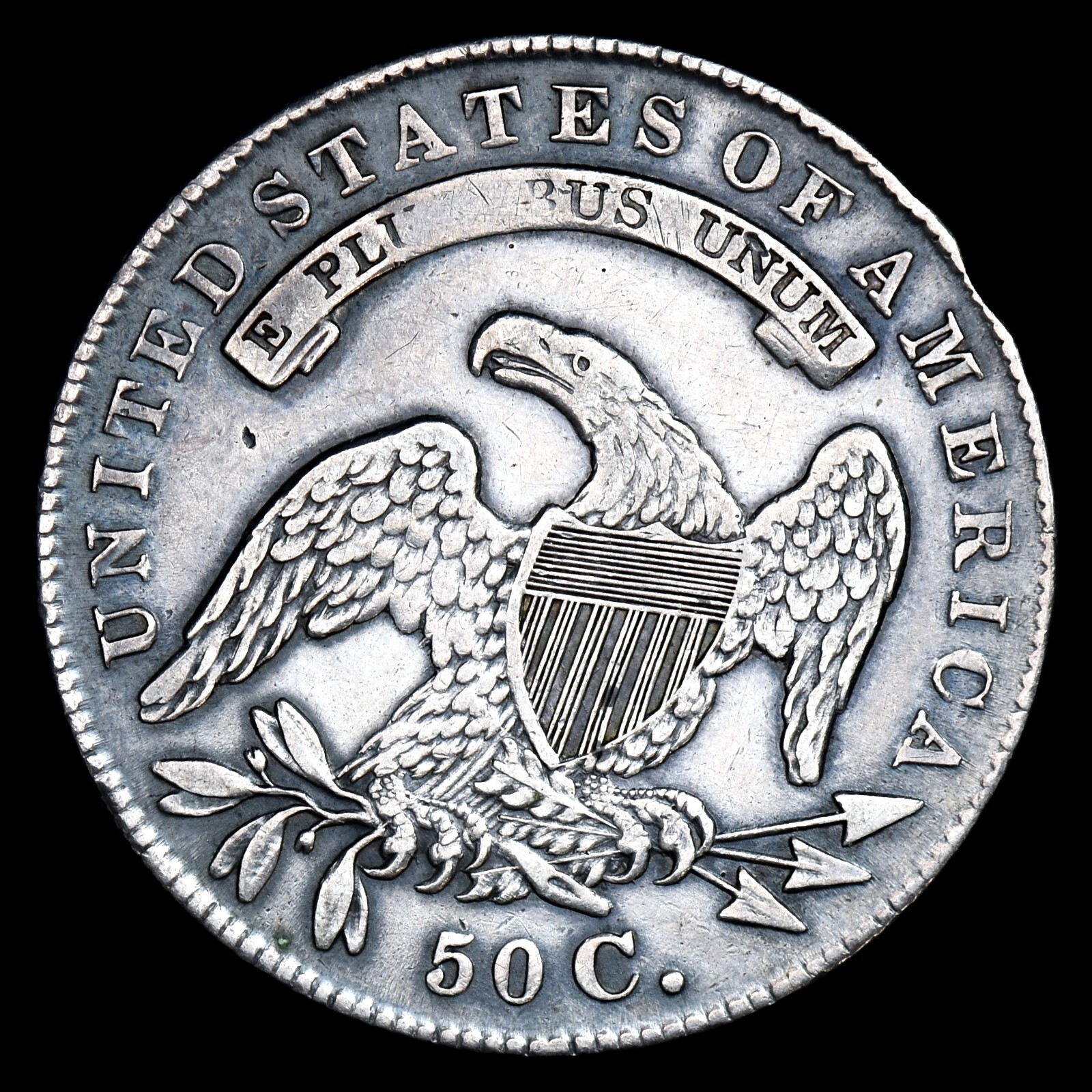 1835 CAPPED BUST HALF DOLLAR XF EXTRA FINE DETAILS 50C SILVER COIN