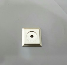  2 X AVALON BACK PLATE FOR 30MM KNOB SATIN NICKEL FREE P&P