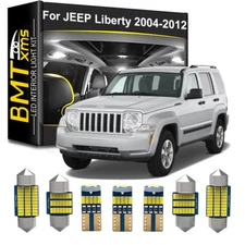 12pcs White LED Lights Bulbs Interior Package Kit for 2004-2012 Jeep Liberty KK