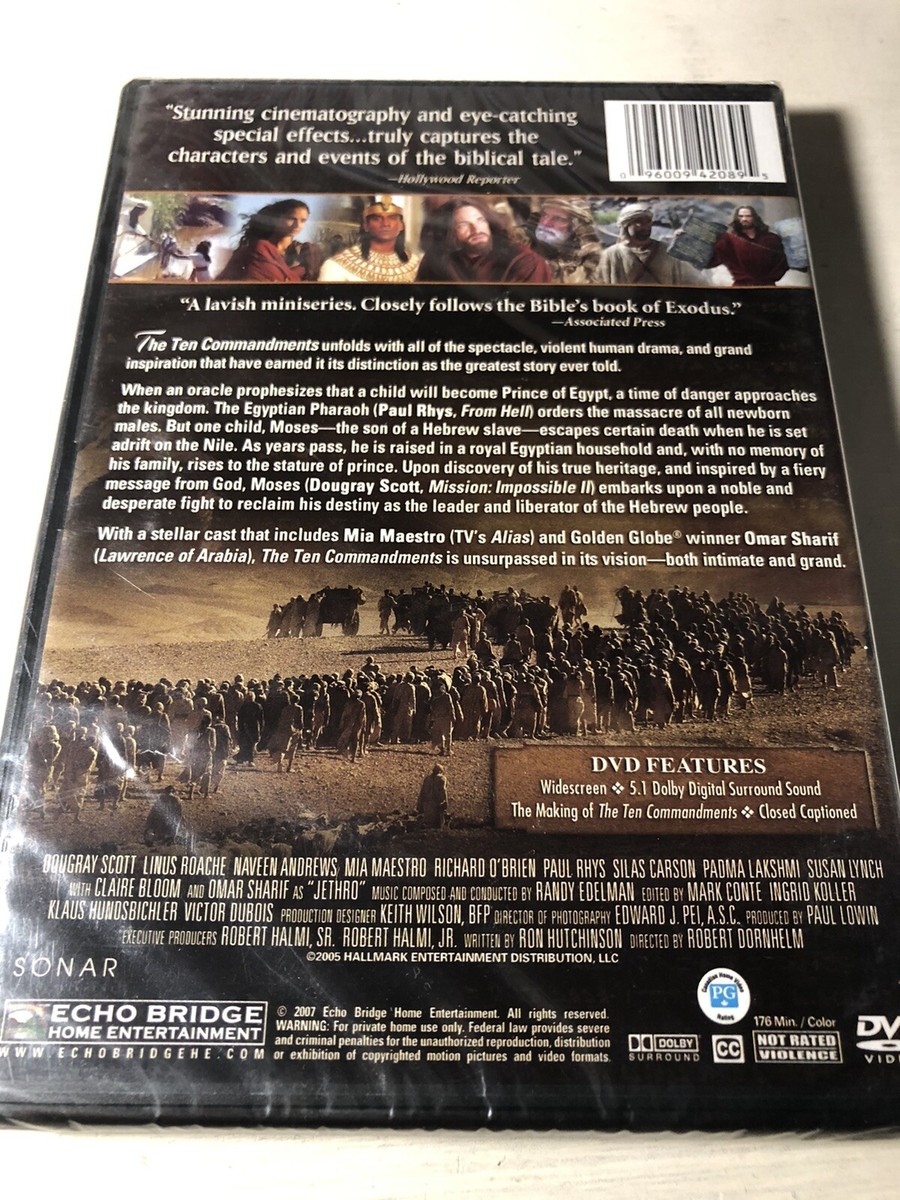 The Ten Commandments (2006) DVD NEW Drama Mini Series 96009420895