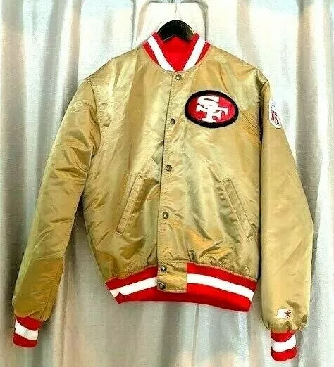 Striped Starter Golden San Francisco 49ers Jacket - Jacket Makers