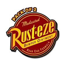  – Rust-Eze Sticker – Vinyl Decal for Car, Truck, and Van – Removable Indoor 