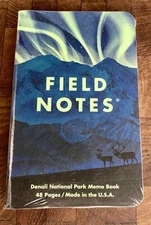 FIELD NOTES DENALI NATIONAL PARK E NOTEBOOK 3 pack FNC-43e SEALED GRAPH LIMITED