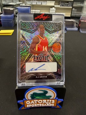 2022-23 Leaf Exotic - Diagonal Shimmer Elephant #BA-AJG A.J. Griffin #/7