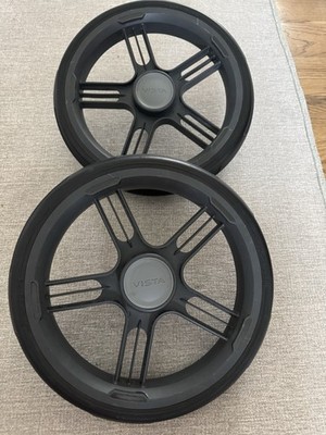 UPPAbaby Vista V3 Rear Stroller Replacement Wheels/Tires Set of 2, Black