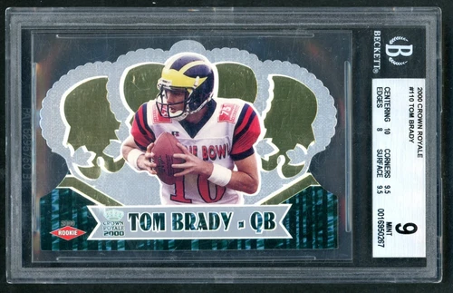 2000 Crown Royale Tom Brady RC #110 BGS 9 MINT