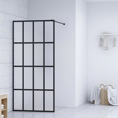 Walk-in Shower Screen Frosted Tempered Glass 31.5''x76.8