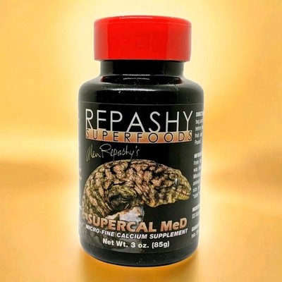 Repashy SUPERCAL MeD Calcium Powder 3 oz Medium Vitamin D Levels 12/2026