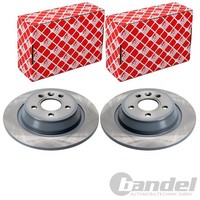 2X Febi Bremsscheiben Ø302Mm Hinten Passend FÜR Ford Focus Galaxy Kuga Mondeo