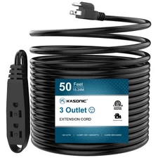 Heavy Duty Outdoor Extension Cord Gauge SJTW Weatherproof Orange for Job Site