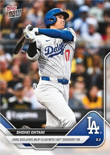 Shohei Ohtani 2025 MLB Topps NOW #650 Los Angeles Dodgers 100th HR Club Presale 