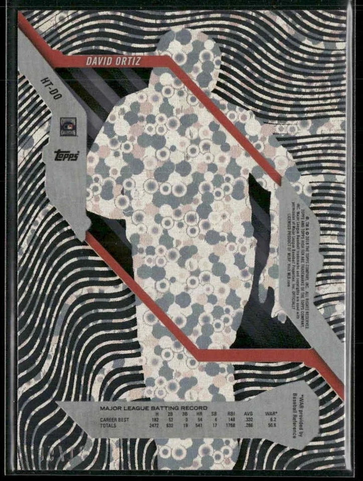 2018 Topps High Tek #HT-DO David Ortiz Black Orbit Diffractor #/50 - Image 2 of 2