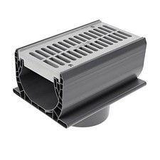 2351 Spee-D Channel Drain Bottom Outlet Assembly, 4-3/4-Inch X 7-Inch, inclu...