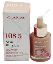 Clarins Skin Illusion Natural Hyrdrating Foundation SPF 15 (Choose Shade) 1oz