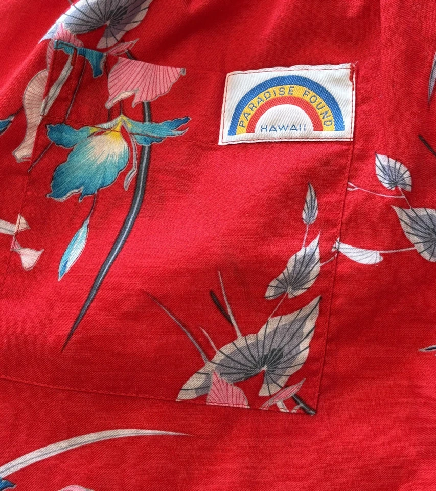 Bañador Paradise Found Hawaii Floral Hawaiano Pantalones Cortos de Playa De Colección  Foto 3 de 4