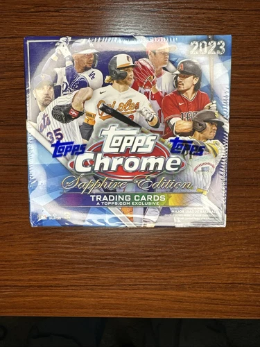 2023 TOPPS CHROME SAPPHIRE BASEBALL Sealed HOBBY Box GUNNAR ADLEY CARROLL OHTANI