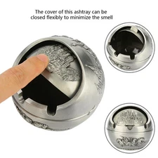Portable Travel Car Ashtray Round Ball Design Unique Gift Home Decor