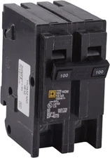 Square D by Schneider Electric Homeline 100 Amp Mini Circuit Breaker, 2 Pole, 12