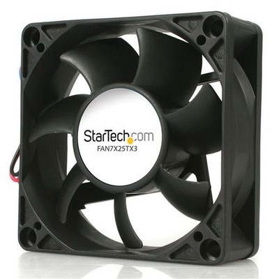 StarTech FAN7X25TX3 70x25mm Replacement Ball Bearing PC Case Fan w TX3 Connector