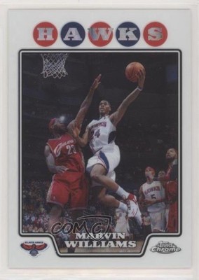 2008 Topps Chrome X-Fractor /288 LeBron James Marvin Williams (Guarded by ) 1e5