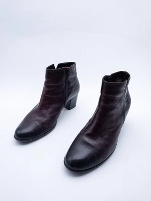 Gabor Bottines à Lacets en Cuir Rouge Gr. 43 EU, Art. 41731-40 - Photo 1/4